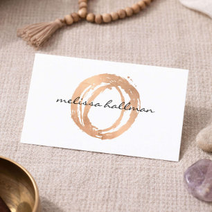 Yoga-Lehrer Visitenkarte Minimal Rose Gold