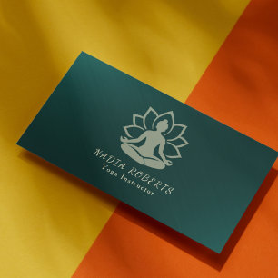 Yoga-Lehrer Visitenkarte Vorlage