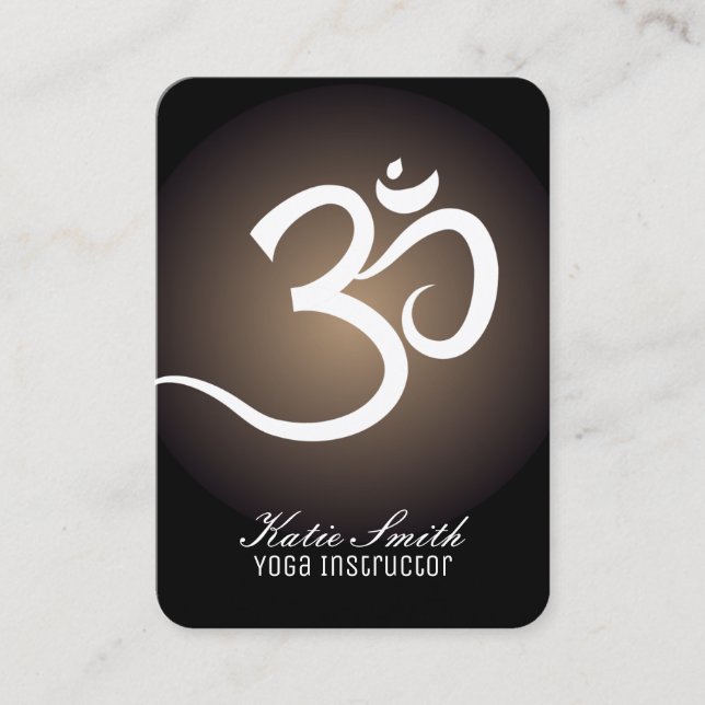 Yoga-Lehrer-Visitenkarten Visitenkarte (Vorderseite)