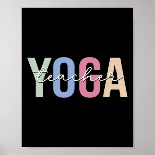 Yoga-Lehrer Yoga-Instructor Poster