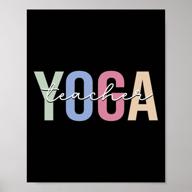 Yoga-Lehrer Yoga-Instructor  Poster (Vorne)