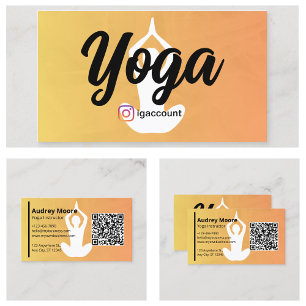 Yoga-Lehrer Yoga-Trainer Yoga-Studio Visitenkarte