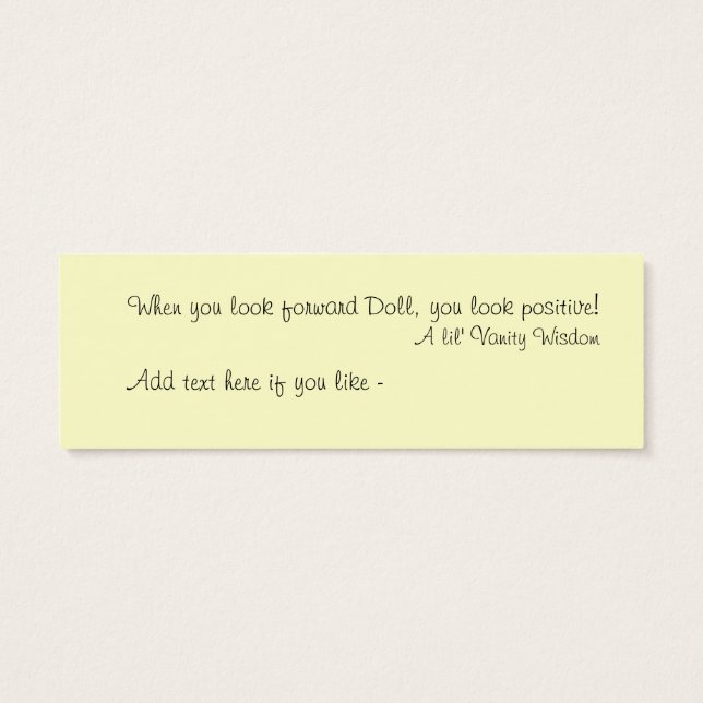 Yoga-Lesezeichen (Rückseite)