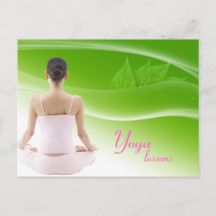 Yoga Lesson Postkarte
