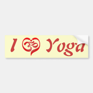 Yoga-Liebe Autoaufkleber
