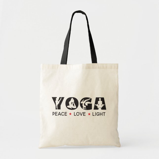 Yoga - Liebe des Friedens Tragetasche (Vorne)