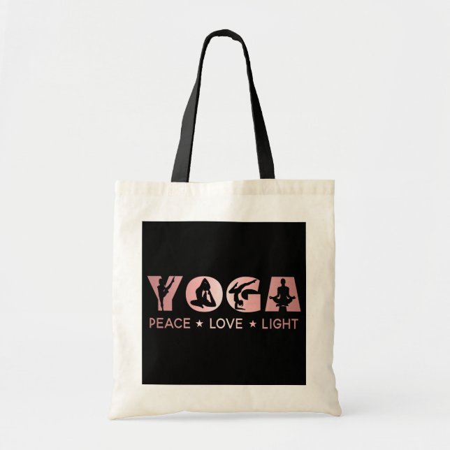 Yoga - Liebe des Friedens Tragetasche (Vorne)