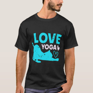 Yoga-Liebe Typografie T-Shirt