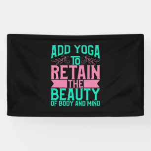 Yoga-Liebhaber Yoga bewahren die Schönheit Banner