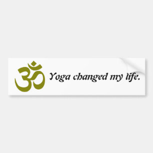 Yoga Life Change Quote Autoaufkleber
