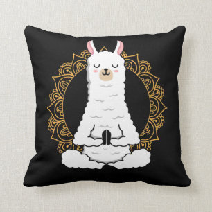 Yoga Llama Alpaca Namaste Entspannung Tier Kissen