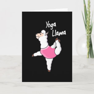 Yoga Llama Funny Meditation Yogi Geschenk Karte