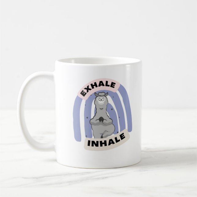 Yoga Llama Kaffeetasse (Links)