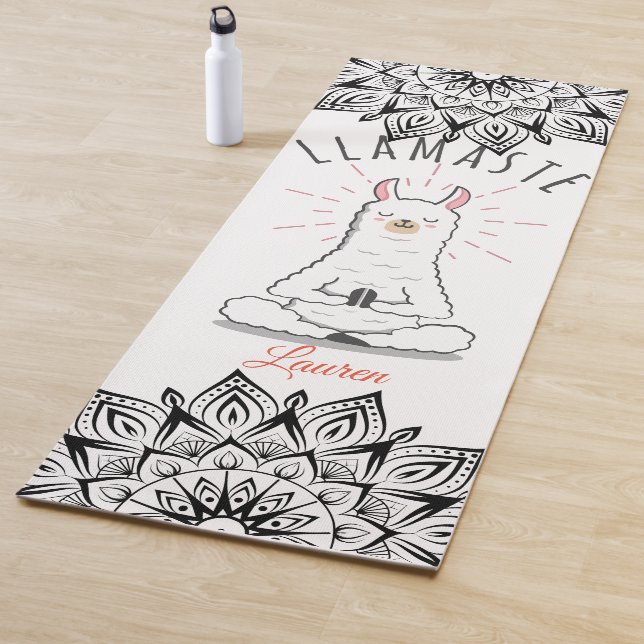 Yoga Llama - Llamaste Pun Mindfulness Mandala Name Yogamatte (Beispiel)