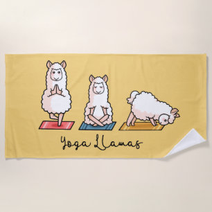 Yoga Llamas Strandtuch
