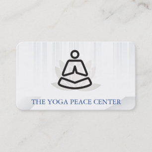 Yoga-Logo Gesundheit und Wohlbefinden Visitenkarte