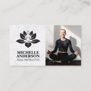 Yoga-Logo   Meditation von Frauen Visitenkarte