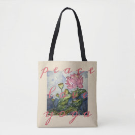 Yoga-Lotosblumenwatercolor-Kunst-Taschen-Tasche
