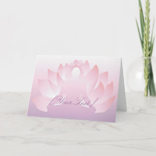 Yoga Lotus Grußkarte Karte