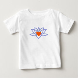 Yoga Lotus Heart Baby T-shirt