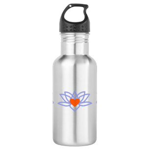 Yoga Lotus Heart Trinkflasche
