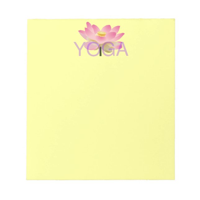 Yoga Lotus notepad Notizblock (Vorderseite)