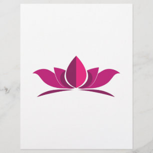 Yoga Lotus Power Meditation Symbol Geschenk Idee Flyer