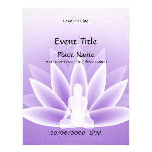 Yoga Lotus Violet 11x8.5 Event-Flyer Flyer