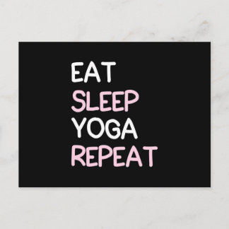 Yoga Lover | Eat Sleep Yoga Repeat Postkarte