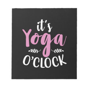 Yoga Lover   Es ist Yoga OClock Notizblock