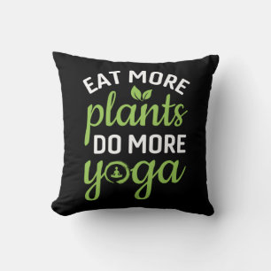 Yoga Lover Essen Sie mehr Pflanze mehr Yoga Kissen