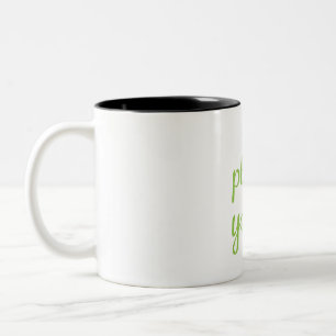Yoga Lover   Essen Sie mehr Pflanze mehr Yoga Zweifarbige Tasse
