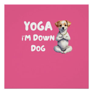Yoga Lover Geschenk Shirt für Yogafreunde und Hu Poster