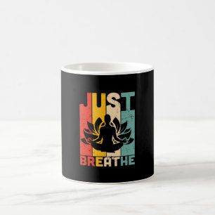 Yoga Lover   Just Breathe Lotus Yoga Kaffeetasse