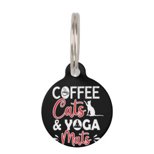 Yoga Lover Kaffeekatze und Yoga Matten Haustiermarke
