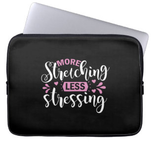 Yoga Lover Mehr Druck weniger stark Laptopschutzhülle