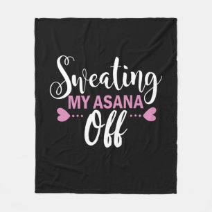 Yoga Lover Meine Asana abschwitzen Fleecedecke