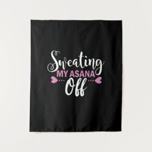 Yoga Lover Meine Asana abschwitzen Wandteppich