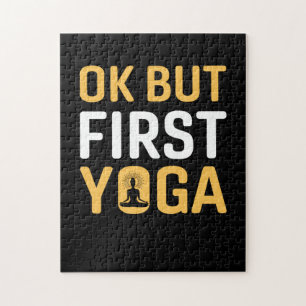 Yoga Lover Ok Aber First Yoga Puzzle