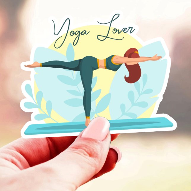 Yoga Lover - Pose-Design für individuelle Warriors Aufkleber (Von Creator hochgeladen)