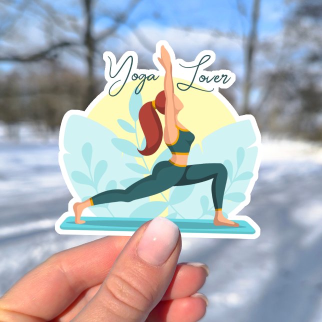 Yoga Lover - Pose-Design für individuelle Warriors Aufkleber (Von Creator hochgeladen)