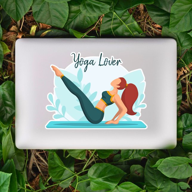 Yoga Lover - Pose-Design für Navasana individuell  Aufkleber (Von Creator hochgeladen)