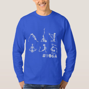 Yoga Lover Shirt WOHNGESTALTUNG Skeleton Yoga