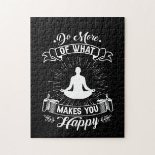 Yoga Lover Tu mehr von dem, was dich glücklich m Puzzle