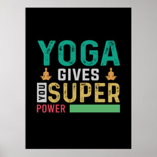 Yoga Lover   Yoga gibt dir Super Power Poster