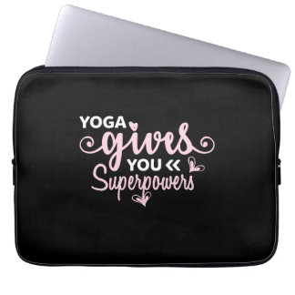 Yoga Lover | Yoga gibt Ihnen Superkräfte Laptopschutzhülle