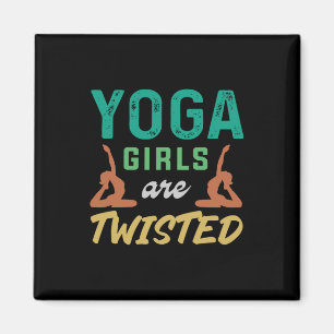 Yoga Lover Yoga Girls sind geflechtet Magnet