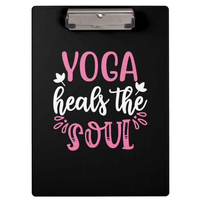 Yoga Lover | Yoga heilt das Soul Klemmbrett (Vorderseite)