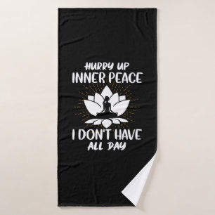 Yoga Lover Yoga Ich habe nicht den ganzen Tag Badehandtuch