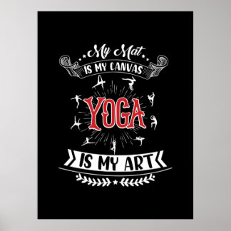 Yoga Lover | Yoga ist meine Kunst Poster
